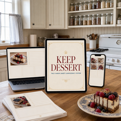 Keep Dessert 12-Week Sweet Consistency System shown across digital devices